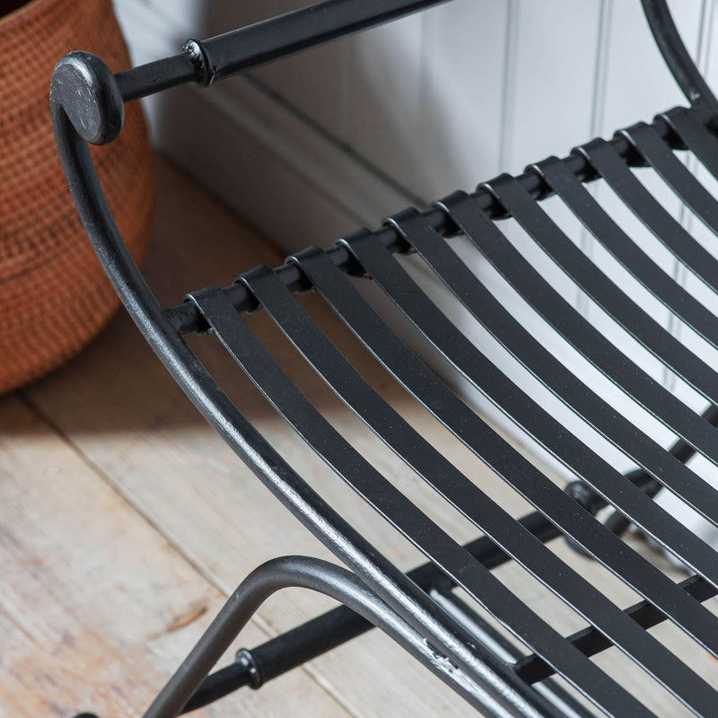Gallery Interiors Barbrook Iron Bench