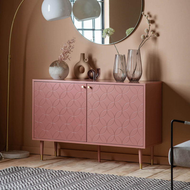 Gallery Interiors Holbrook 2 Door Cabinet Pink