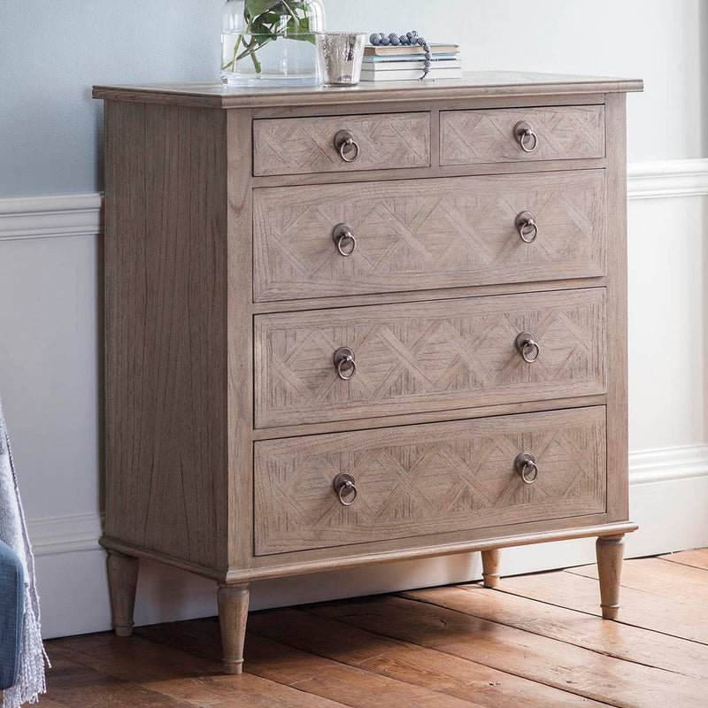 Gallery Interiors Mustique 5 Drawer Chest