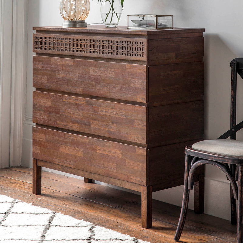 Gallery Interiors Boho Retreat 4 Drawer Chest