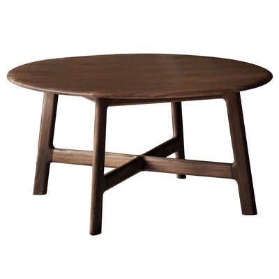 Gallery Interiors Madrid Round Coffee Table Walnut