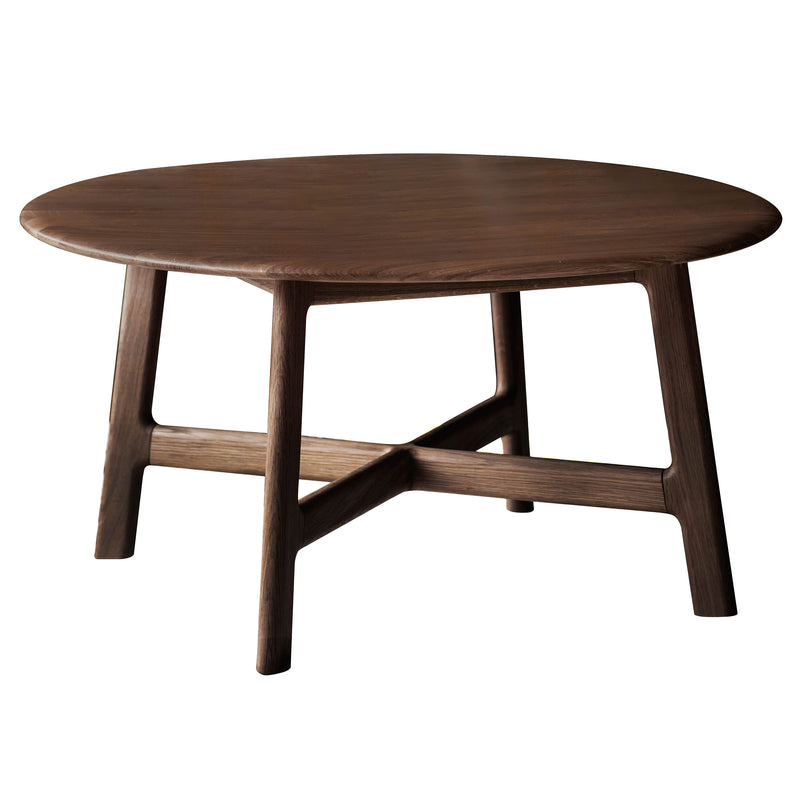 Gallery Interiors Madrid Round Coffee Table Walnut