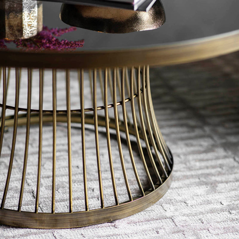 Gallery Interiors Pickford Coffee Table Bronze