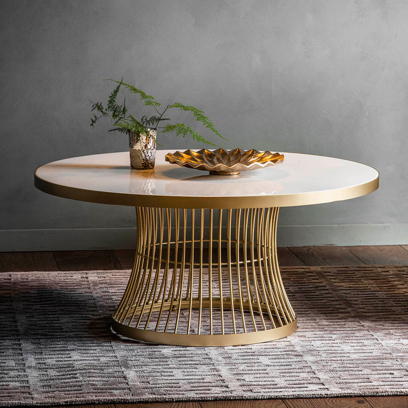 Gallery Interiors Pickford Coffee Table Champagne
