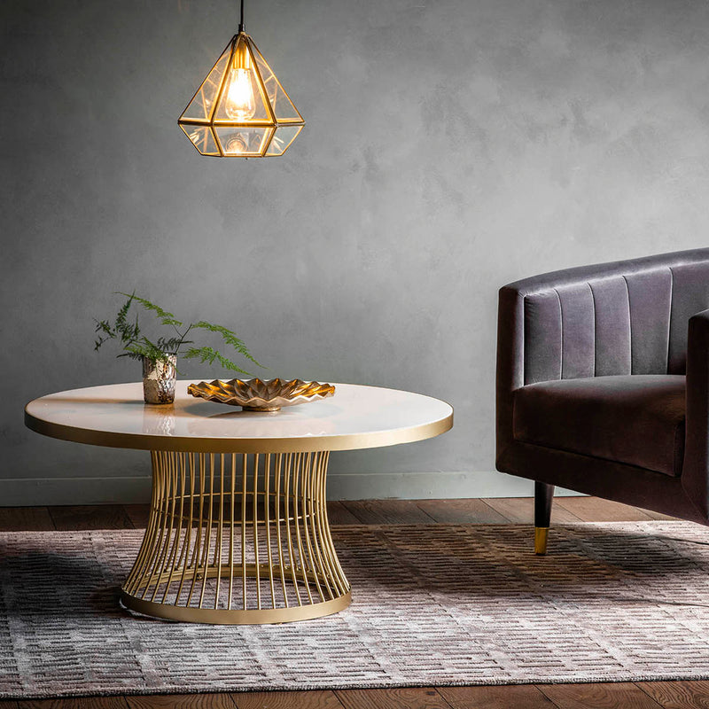 Gallery Interiors Pickford Coffee Table Champagne