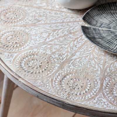 Gallery Interiors Agra Coffee Table Natural White