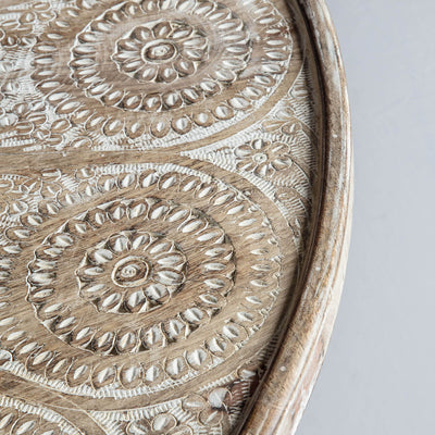Gallery Interiors Agra Coffee Table Natural White