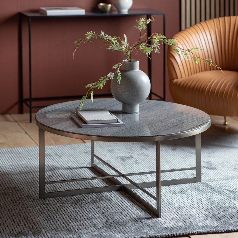 Gallery Interiors Necton Coffee Table Silver