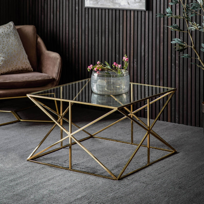 Gallery Interiors Parma Coffee Table Gold