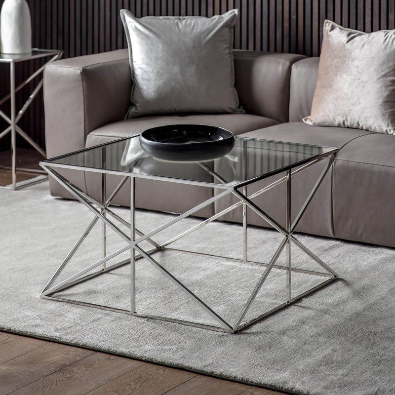 Gallery Interiors Parma Coffee Table Silver