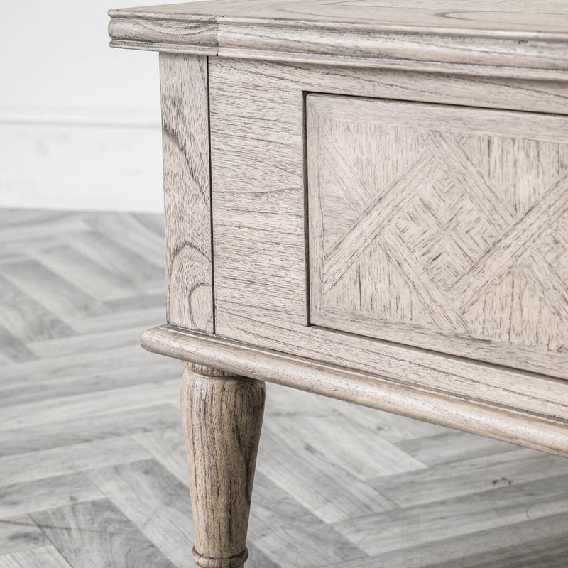 Gallery Interiors Mustique Square 2 Drawer Coffee Table