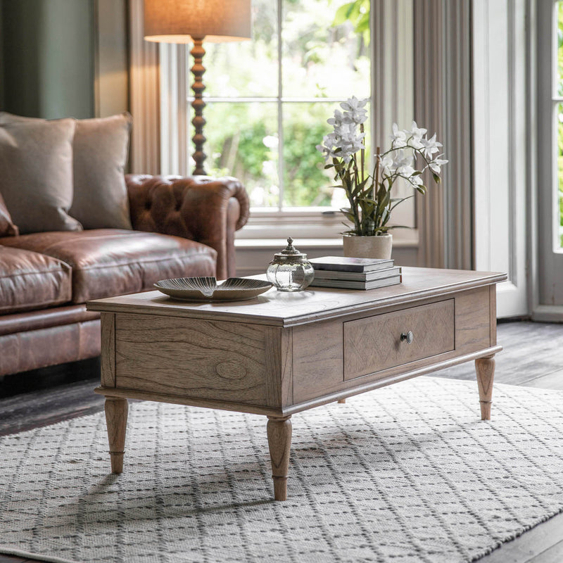 Gallery Interiors Mustique Push Drawer Coffee Table