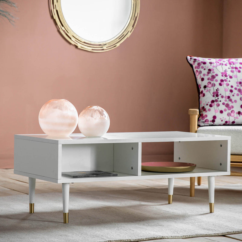 Gallery Interiors Holbrook Coffee Table White