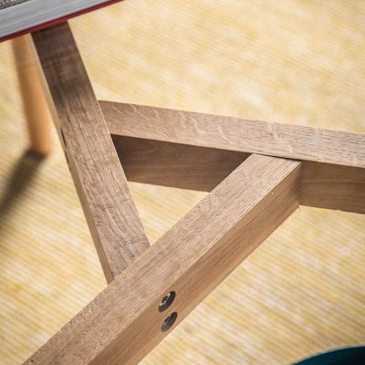 Gallery Interiors Blair Round Coffee Table Oak