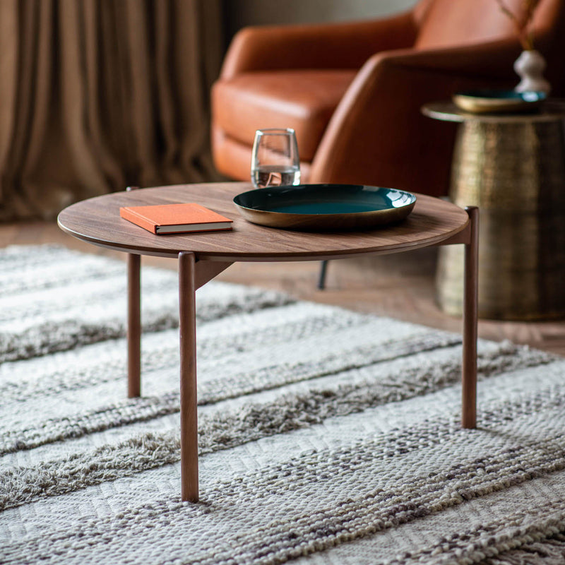 Gallery Interiors Burley Coffee Table Walnut
