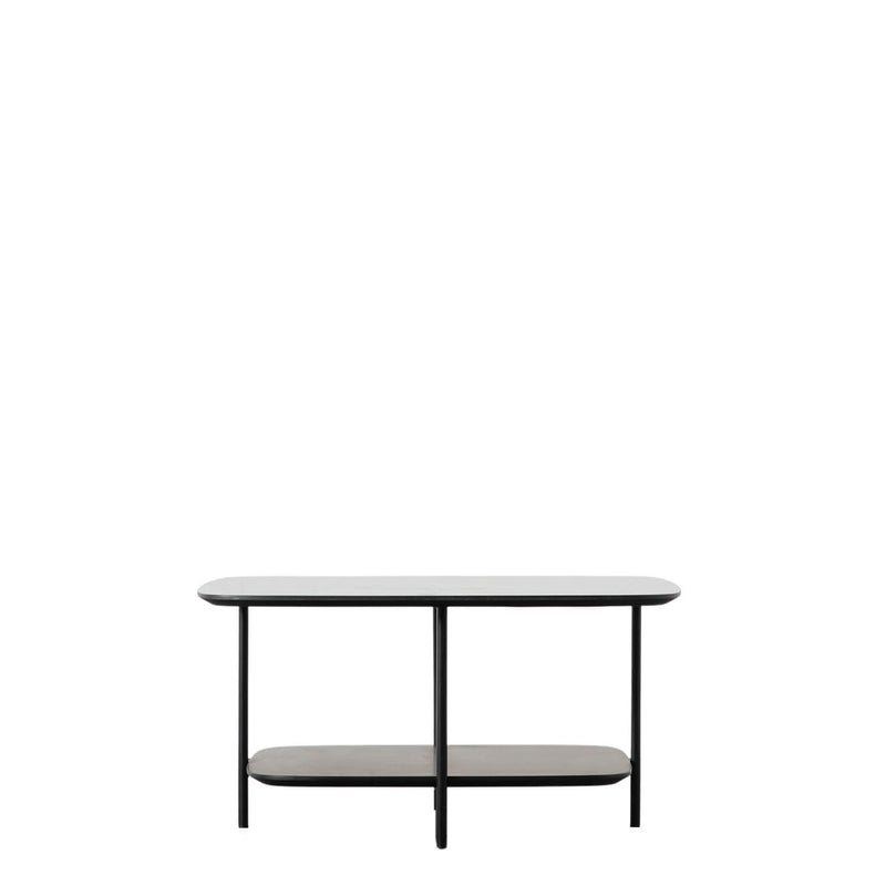 Gallery Interiors Ludworth Coffee Table Black Marble Small