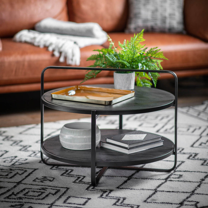Gallery Interiors Dunley Coffee Table Black