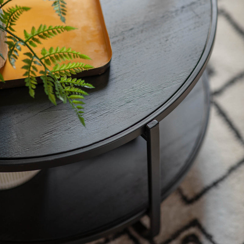 Gallery Interiors Dunley Coffee Table Black