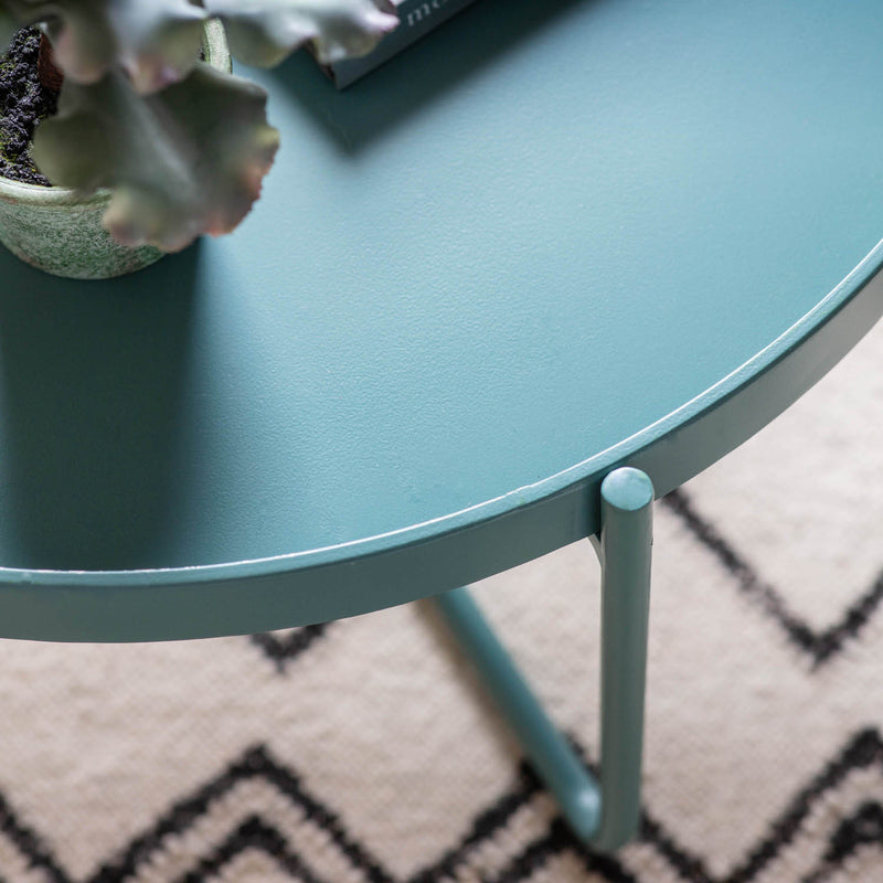 Gallery Interiors Melbury Coffee Table Teal