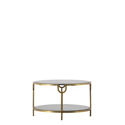 Gallery Interiors Weston Coffee Table Black Marble