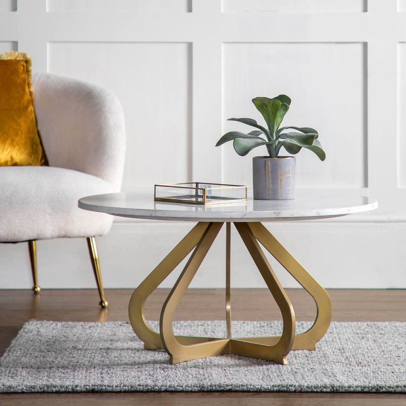 Gallery Interiors Moorgate Coffee Table Gold