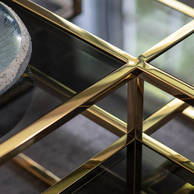 Gallery Interiors Santorini Coffee Table Gold