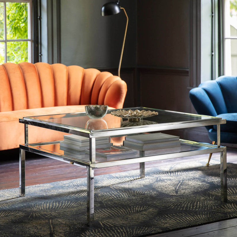 Gallery Interiors Salerno Coffee Table Silver