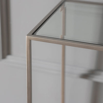 Gallery Interiors Rothbury Console Table Silver