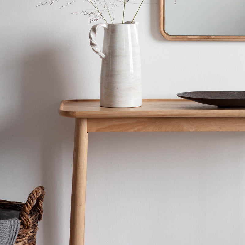 Gallery Interiors Kingham Console Table Oak