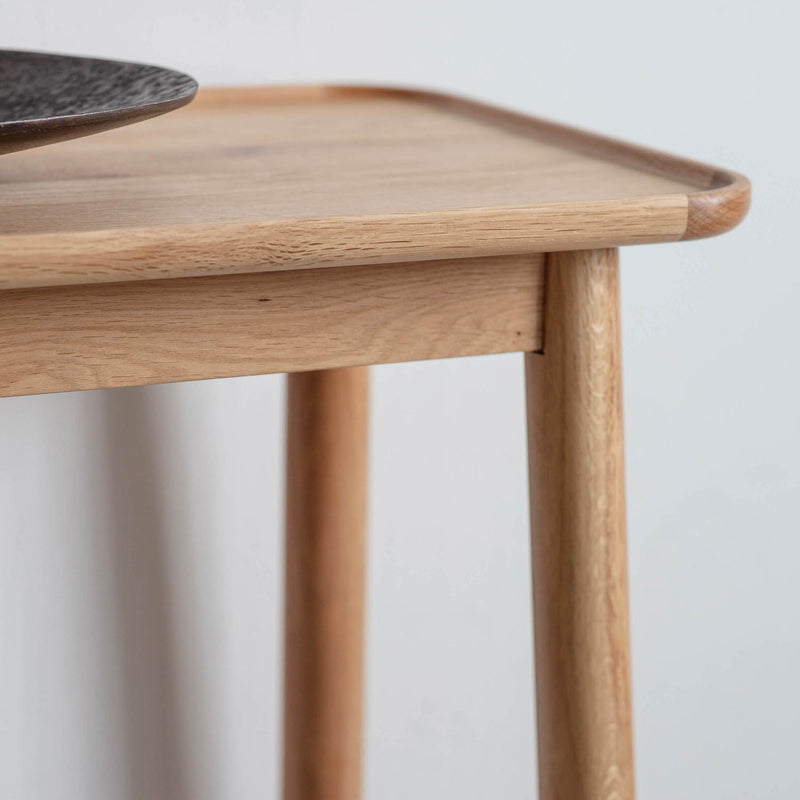 Gallery Interiors Kingham Console Table Oak