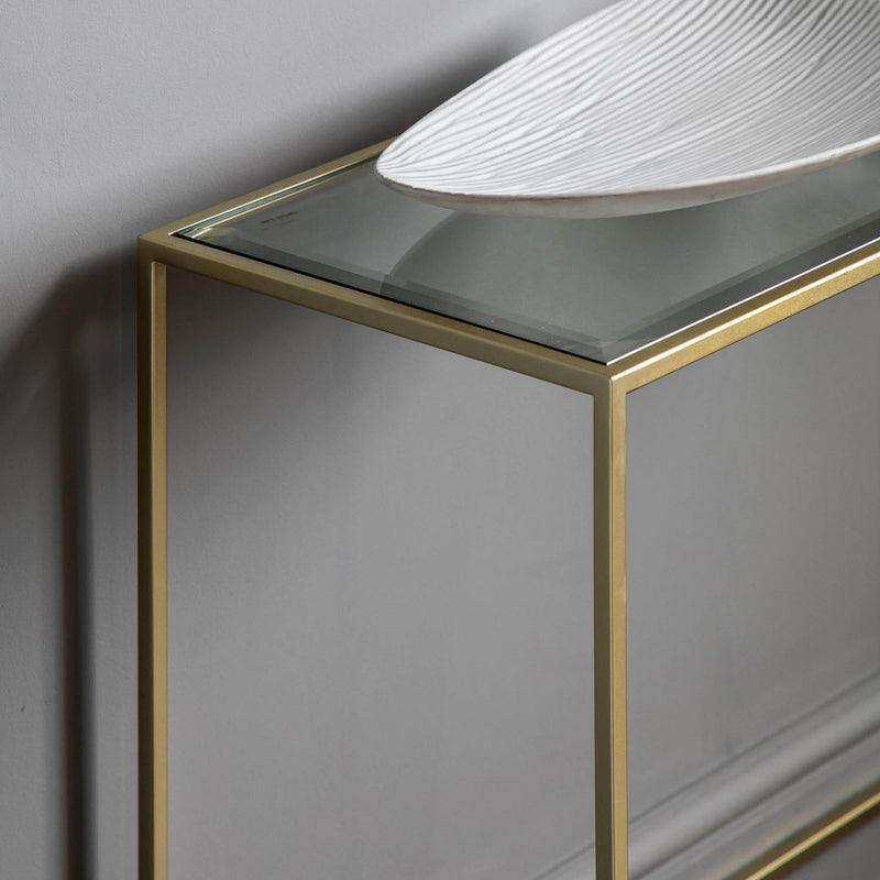 Gallery Interiors Rothbury Console Table Champagne