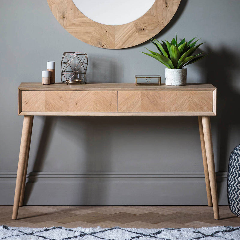 Gallery Interiors Milano 2 Drawer Console Table