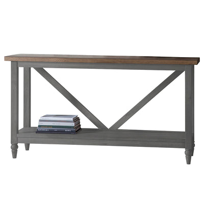 Gallery Interiors Cookham Trestle Table Grey