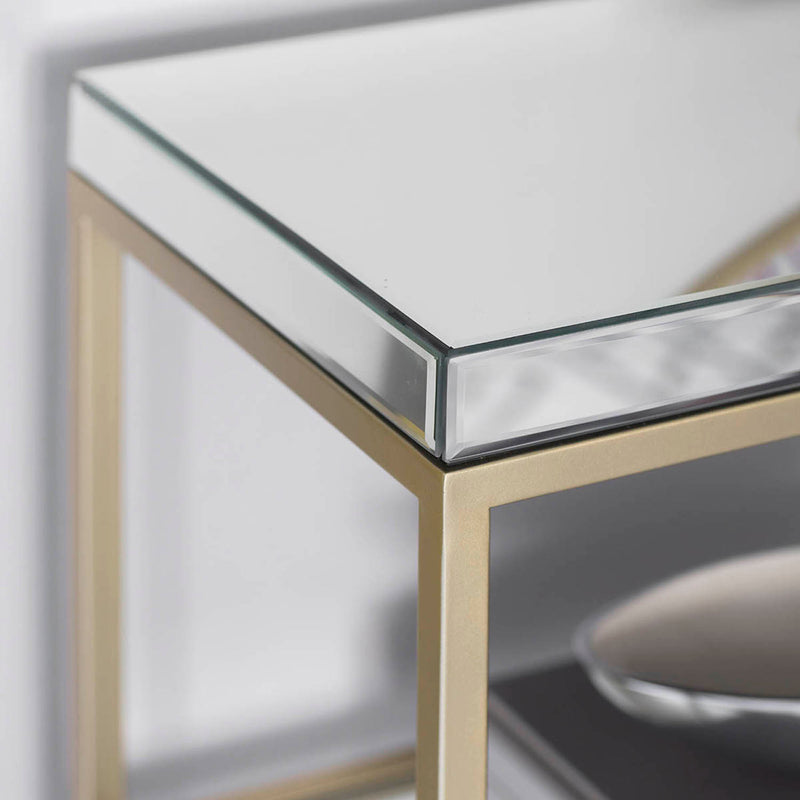 Gallery Interiors Pippard Console Table Champagne