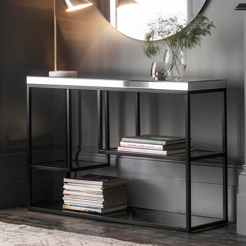 Gallery Interiors Pippard Console Table Black