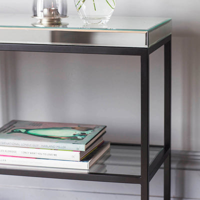 Gallery Interiors Pippard Console Table Black