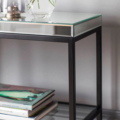 Gallery Interiors Pippard Console Table Black