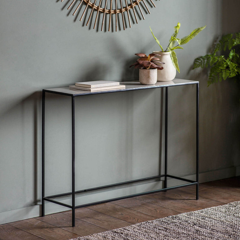 Gallery Interiors Mellieha Console Table Light Grey