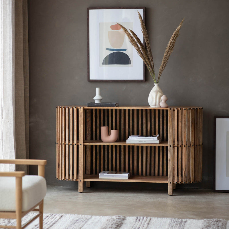 Gallery Interiors Voss Slatted Console Table