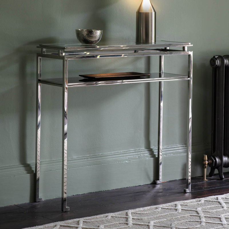 Gallery Interiors Cosenza Console Table Silver