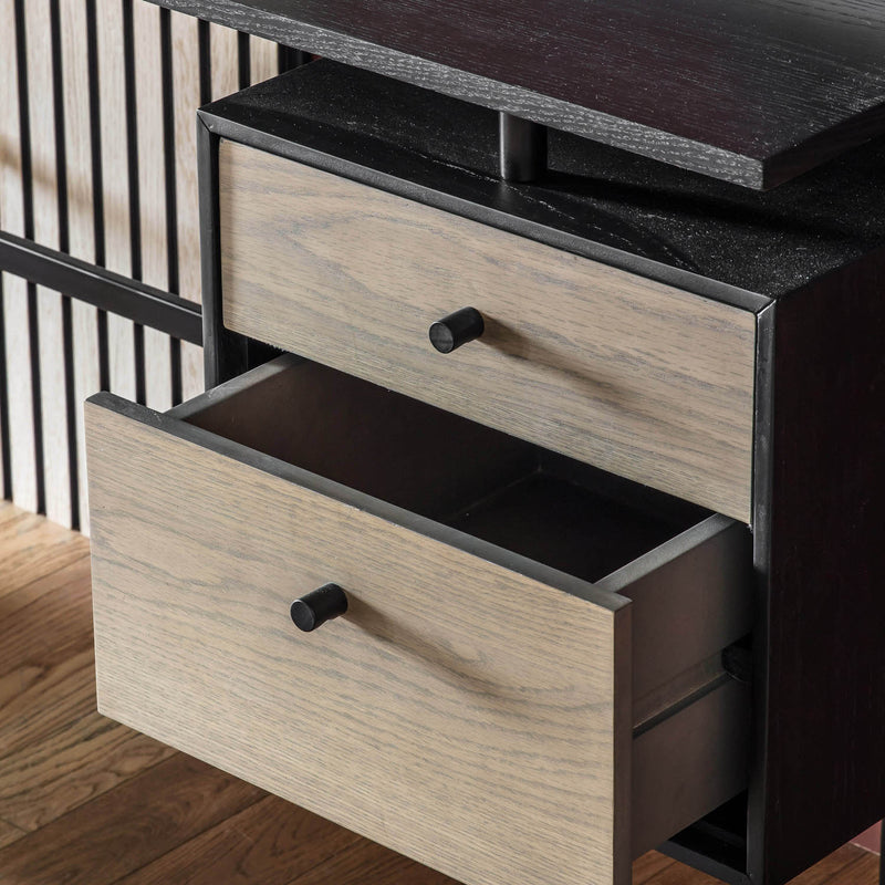 Gallery Interiors Carbury 2 Drawer Desk