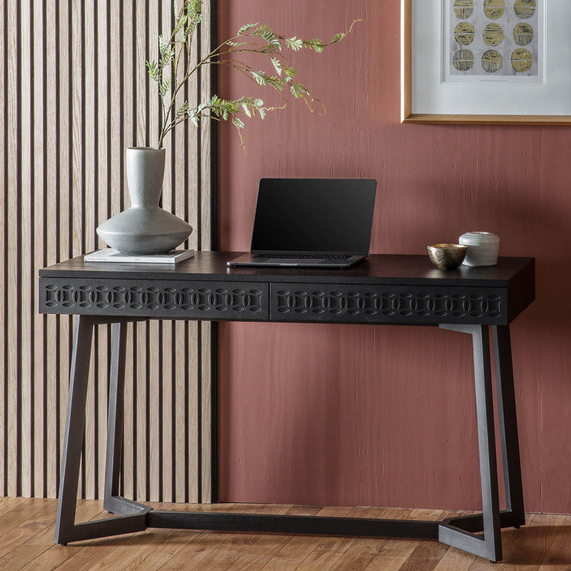 Gallery Interiors Boho Boutique 2 Drawer Desk