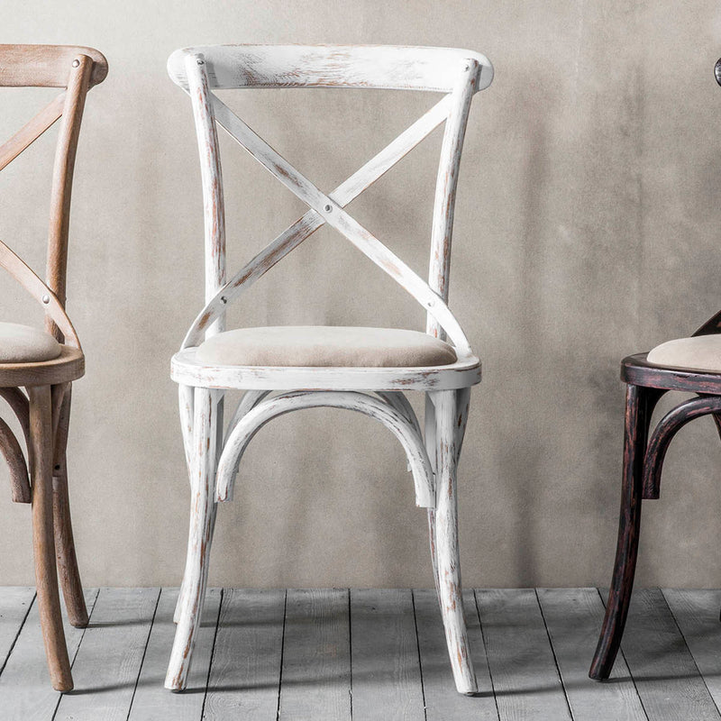 Gallery Interiors Cafe Chair White (2pk)