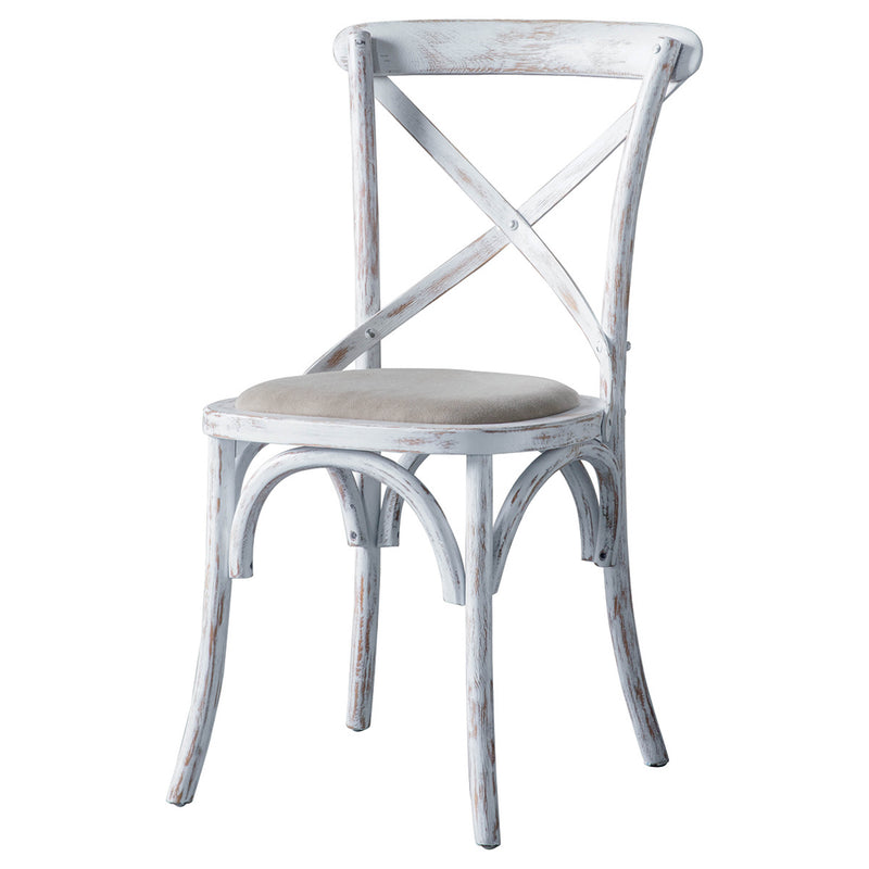 Gallery Interiors Cafe Chair White (2pk)