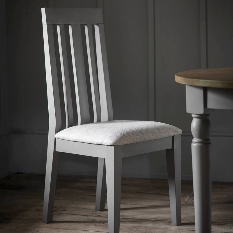 Gallery Interiors Cookham Dining Chair Grey (2pk)