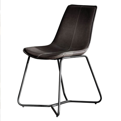 Gallery Interiors Hawking Chair Charcoal (2pk)