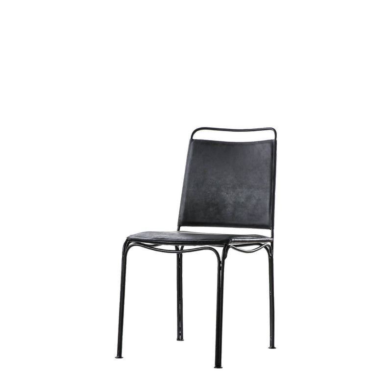 Gallery Interiors Petham Dining Chair Black (2pk)