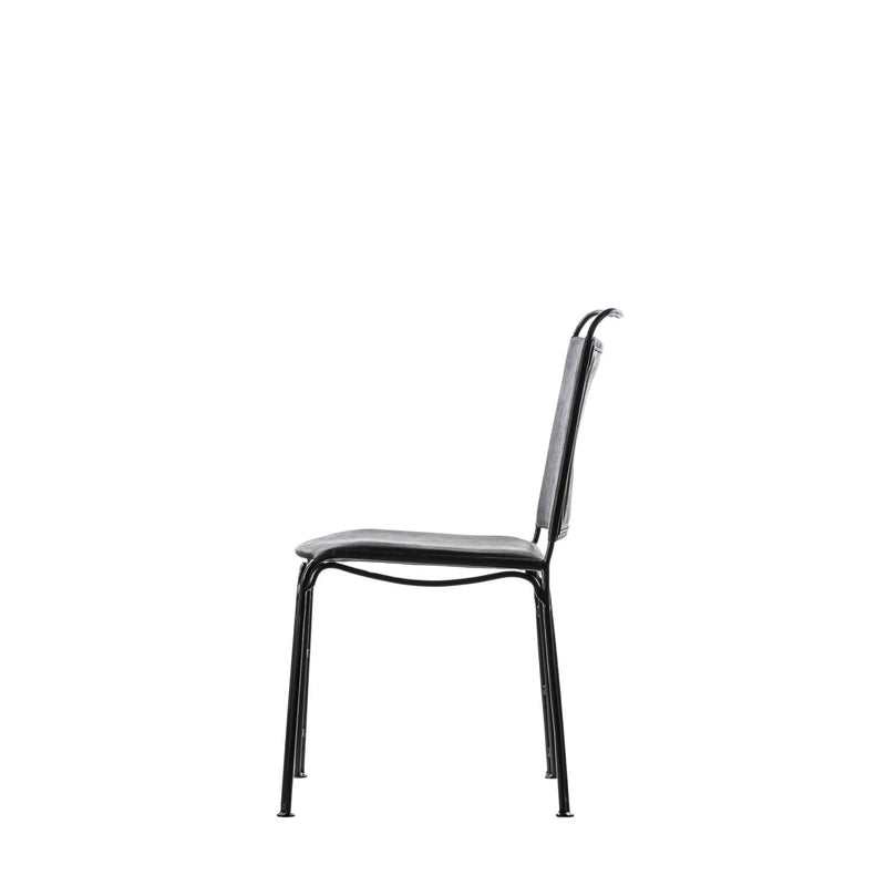 Gallery Interiors Petham Dining Chair Black (2pk)