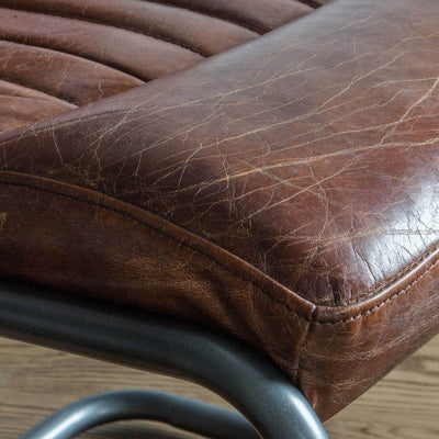 Gallery Interiors Capri Leather Chair Brown