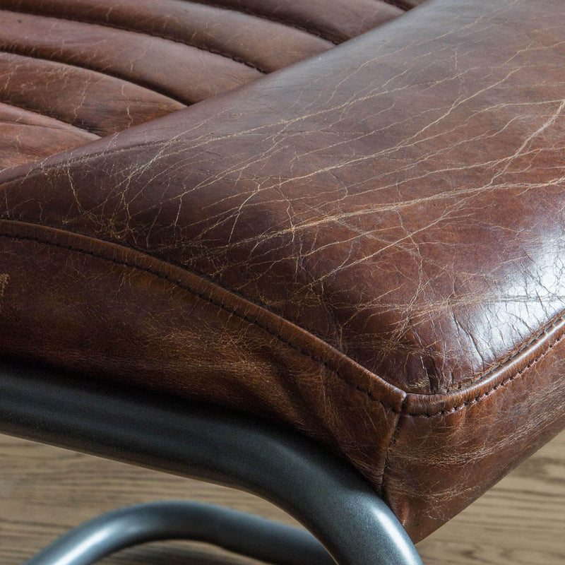 Gallery Interiors Capri Leather Chair Brown